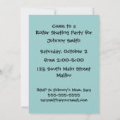 Giraffe van rolschaatsen kaart (Achterkant)