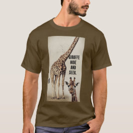 Giraffe verbergen en zoeken t-shirt