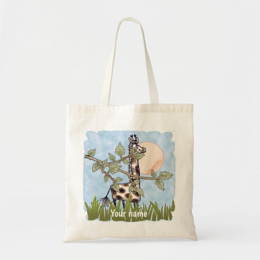 Giraffe verbergen tote bag (Voorkant)