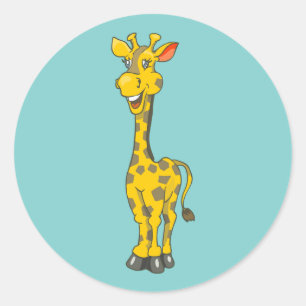 Giraffe Verjaardag Sticker