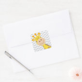 Giraffe Vierkante Sticker (Envelop)