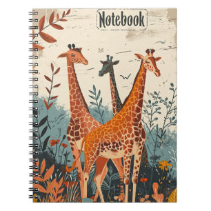 Giraffe Vintage Notitieboek