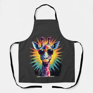 Giraffe Vintage Zonnebril Grappig Afrikaans Dier L Schort