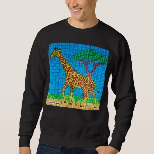 Giraffe (vivid) - Sweatshirt masculin (Devant)