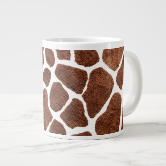 Giraffe vlekken jumbo mok (Voorkant rechts)