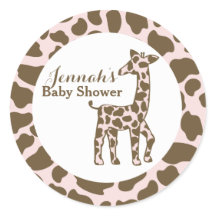 Giraffe Vlekken Roze Baby shower