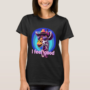 Giraffe voelt goed leuk T-shirt aan