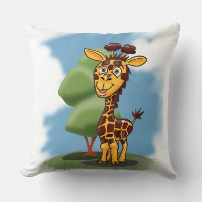 Giraffe voor het frezen kussen (Voorkant)