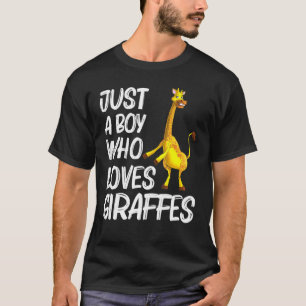 Giraffe voor jongens Kinder wilde dierentuin T-shirt