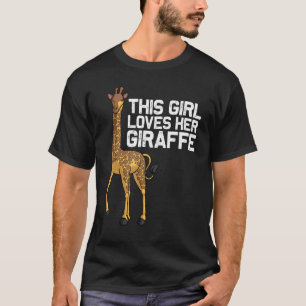 Giraffe voor meisjes Kinder Tiener Giraffe T-shirt