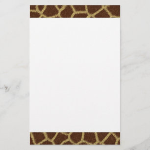 Giraffe voor ontwerp-fabriek briefpapier