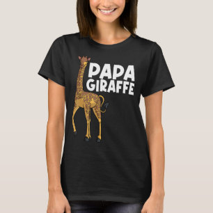 Giraffe voor pa Mannen Giraffe Dier T-shirt