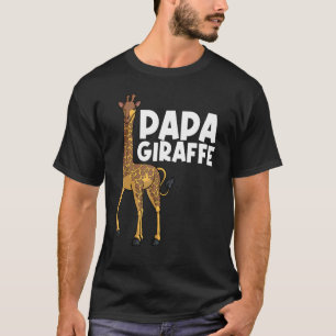 Giraffe voor pa Mannen Giraffe Dier T-shirt