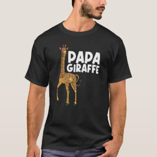 Giraffe voor pa Mannen Giraffe Dier T-shirt