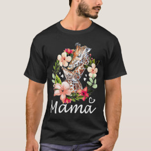 Giraffe voor vrouwelijke meisjes Floral Graphic Pl T-shirt