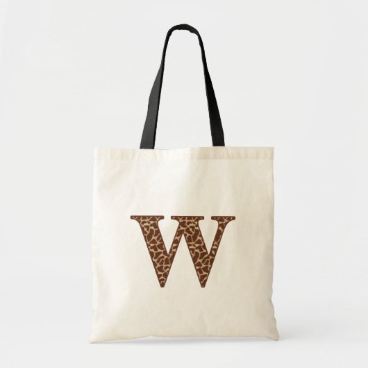 Giraffe W Tote Bag (Voorkant)