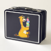 Giraffe Waffle-ijs (Achterkant)