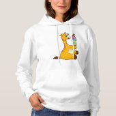 Giraffe Waffle-ijs Hoodie (Voorkant)