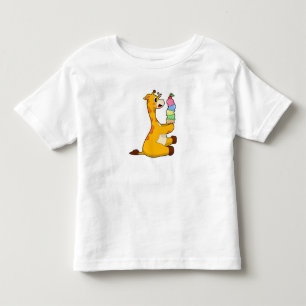 Giraffe Waffle-ijs Kinder Shirts