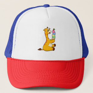 Giraffe Waffle-ijs Trucker Pet