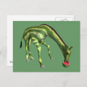 Giraffe Watermeloen Briefkaart (Voorkant / Achterkant)