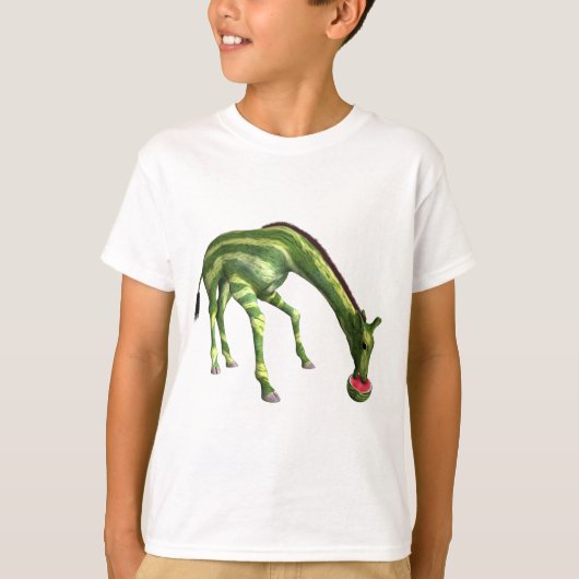 Giraffe Watermeloen T-shirt (Voorkant)
