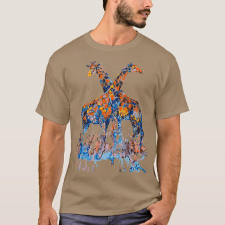 Giraffe Waterverf Love Giraffe T-shirt
