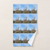 Giraffe Weide Tegel Wrap Bad Handdoek (Handdoek)