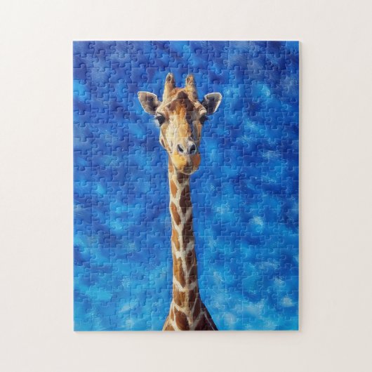 Giraffe Wild Animal Art Puzzel (Verticaal)