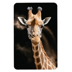 Giraffe Wild Animal Elegant Dramatische Portretkun Magneet