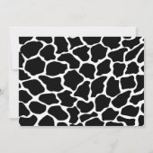 Giraffe Wild One | Invitation d'anniversaire pour  (Dos)