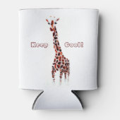 Giraffe Wildlife gepersonaliseerde partij Blikjeskoeler (Voorkant)