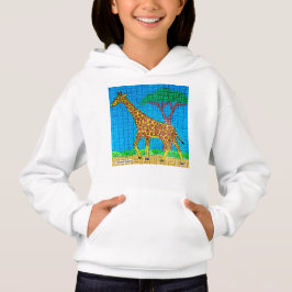 Giraffe (wit) - Meisje Hoodie