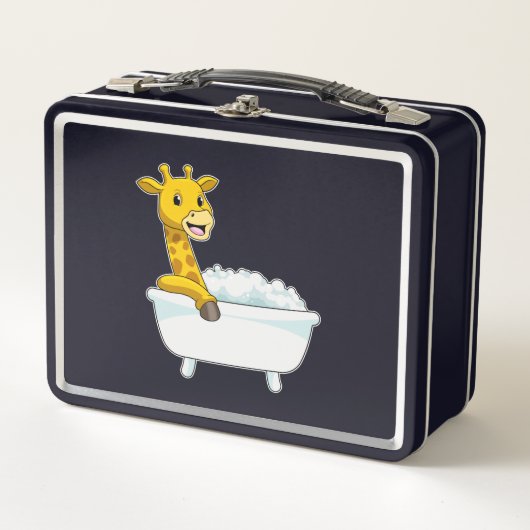 Giraffe with Bathtub with Foam (Voorkant)