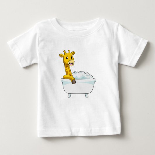 Giraffe with Bathtub with Foam (Voorkant)