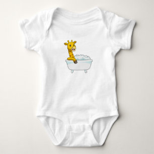 Giraffe with Bathtub with Foam Romper