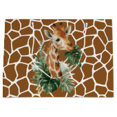 Giraffe With Palms Groot Cadeauzakje (Voorkant)