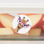 Giraffe with Pink Glasses Sticker Set Cute Animal  (Apposé)