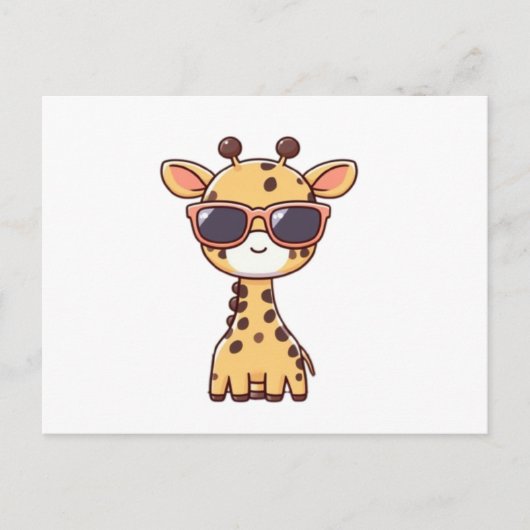 Giraffe with sunglasses briefkaart (Voorkant)