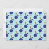 Giraffe Yellow Brown Afstuderen Fotoaankondiging Kaart (Achterkant)