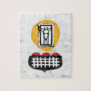 Giraffe zal als je puzzel