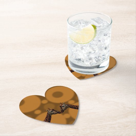 Giraffe zelfreflectie, kartonnen onderzetters (Insitu)