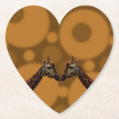 Giraffe zelfreflectie, kartonnen onderzetters (Voorkant)