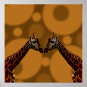Giraffe zelfreflectie, poster (Voorkant)