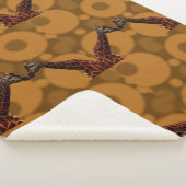 Giraffe zelfreflectie, sherpa deken (3/4)