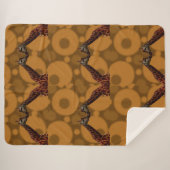 Giraffe zelfreflectie, sherpa deken (Voorkant (horizontaal))