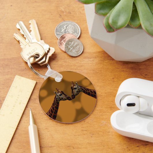 Giraffe zelfreflectie, sleutelhanger (Bureau)