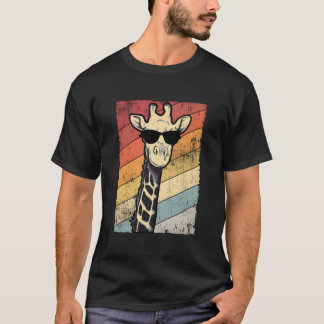 Giraffe zonnebril dier t-shirt