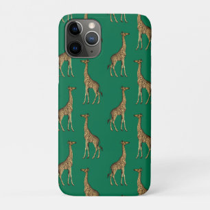 Giraffe Zoogdier Smaragdgroen Wild Dier Afrika iPhone 11 Pro Hoesje