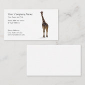 Giraffe Zoologiste Carte de visite (Devant / Derrière)